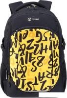 Школьный рюкзак Torber Class X Буквы T9355-22-BLK-YEL