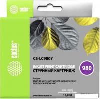 Картридж CACTUS CS-LC980Y (аналог Brother LC980Y)