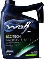 Моторное масло Wolf EcoTech 5W-20 SP/RC D1-3 4л