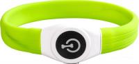 Ошейник Duvo Plus 13685/DV силиконовый, светящийся (салатовый)