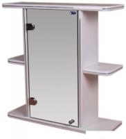 Гамма Шкаф с зеркалом 10 (белый, левый)