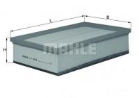 Воздушный фильтр Mahle Knecht LX3503