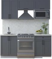 Готовая кухня Интерлиния Тренд 1.8В (пепел/пепел/опал светлый)