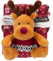 Коврик (подстилка) Scruffs с игрушкой 939342 (бело-красный)