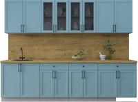 Готовая кухня Интерлиния Тренд 2.8А (океан/океан/дуб бунратти)