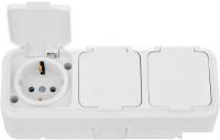 Розетка Bylectrica Пралеска Аква РА16-0132 (белый)