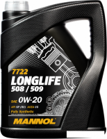 Моторное масло Mannol Longlife 508/509 0W-20 SP RC 5л