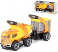 Грузовик Полесье ГрипТрак автомобиль-самосвал с полуприцепом 37466