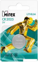 Батарейка Mirex CR2025 литиевая блистер 1 шт 23702-CR2025-E1