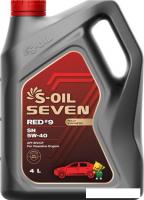 Моторное масло S-OIL SEVEN RED #9 SN 5W-40 4л