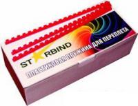 Пластиковая пружина для переплета Starbind A4 18 мм 100 шт (красный)