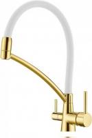 Смеситель Paulmark Siegen Si213111-Gw (золото/белый)