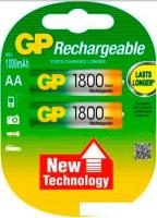 Аккумуляторы GP AA 1800mAh 2 шт. [180AAHC]