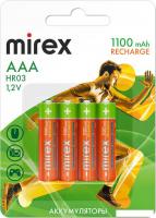Аккумулятор Mirex AAA 1100mAh 4 шт HR03-11-E4