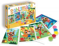 Набор для рисования песком SentoSphere Песочные картинки. Звери музыканты 8809