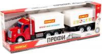 Фургон Полесье Профи с прицепом 92571 (красный/белый)