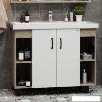 Onika Тумба под умывальник Тимбер 100.10 110011 (белый матовый/дуб сонома)