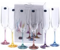 Набор бокалов для шампанского Bohemia Crystal Spectrum 40729/382222/190