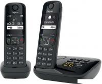 Радиотелефон Gigaset AS690A DUO RUS (черный)