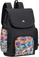 Городской рюкзак Rivacase 5425 black (скейтер)