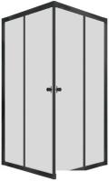 Душевой уголок Triton Вента Блэк А1 100х100 без поддона (прозрачное стекло)