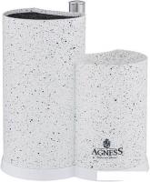 Подставка для ножей Agness 911-750 (с держателем для полотенец)