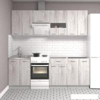 Готовая кухня Mio Tesoro Экстра-лайт 2.2 без столешницы (дуб монтерей)