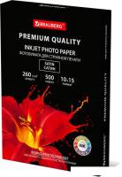 Фотобумага BRAUBERG атласная (сатин) A6 (10x15) 260 г/м2 500 л 364002