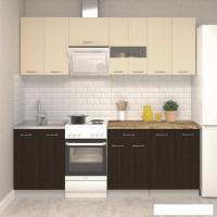 Готовая кухня Mio Tesoro Экстра-лайт 2.2 (венге светлый/венге/мадрид)
