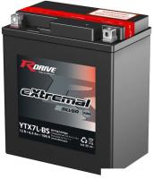 Мотоциклетный аккумулятор RDrive eXtremal Silver YTX7L-BS (6.3 А·ч)