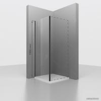 Душевая стенка RGW Z-050-2B 352205207-14 70 (черный/прозрачное стекло)