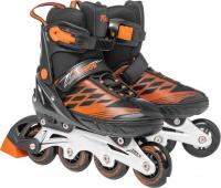 Роликовые коньки Ricos Stream PW-153B S (р. 33-36, черный/оранжевый)