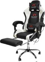 Кресло Calviano Avanti Ultimato (черный/белый, с подножкой)