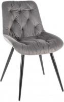 Стул Signal Praga Velvet (bluvel 14 серый/черный)