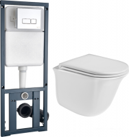 Унитаз WeltWasser Telbach 004 GL-WT + Marberg 410 SE (белый глянец/хром)