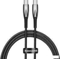 Кабель Baseus Glimmer Series Fast Charging Data Cable USB Type-C - Type-C 100W CADH000701 (1 м, черн