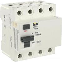 Дифференциальный автомат IEK 4P 40А 100мА тип AC AR-R10N-4-040C100