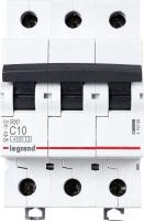 Выключатель автоматический Legrand RX3 3P C 10A 4.5кА 3M 419706