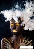 Картина на стекле Stamprint Дама и дым AR004 (100x70)