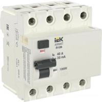 Дифференциальный автомат IEK 4P 40А 30мА тип AC AR-R10N-4-040C030