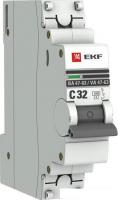 Выключатель автоматический EKF ВА 47-63 1P 32А (C) 4.5kA PROxima mcb4763-1-32C-pro