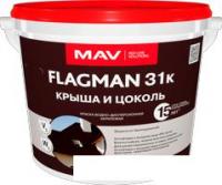 Краска Flagman 31к крыша и цоколь ВД-АК-1031К 5 л (вишневый)