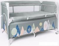 Манеж-кровать Amarobaby Transform Mountains AMARO-26TrM/13 (зеленый)