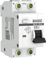 Дифференциальный автомат EKF Basic АД-12 1P+N 16А 30мА АС C DA12-16-30-bas