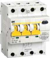 Дифференциальный автомат IEK АВДТ 34 C10 30мА MAD22-6-010-C-30