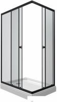 Душевой уголок Triton Вента Блэк А1 120х80 (прозрачное стекло)