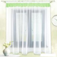 Тюль Nadzejka Неон NN  4.5x2.7 м (белый/салатвый)