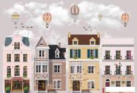 Фотообои Vimala Город и шары 270x400