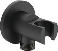 Держатель душевой лейки с подключением Ideal Standard IdealRain Black BC807XG