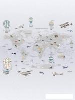 Фотообои Vimala Познавательная карта мира 2 270x200